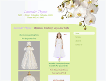 Tablet Screenshot of lavenderthymegifts.com